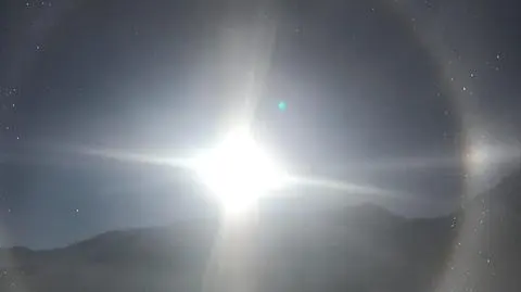 Tatry. Halo - niezwykle rzadkie zjawisko