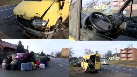 Bus wpadł do rowu. Trzy osoby ranne