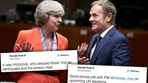 Tusk telefonował do May w związku z zapowiedzią wniosku o przyspieszone wybory parlamentarne w Wielkiej Brytanii