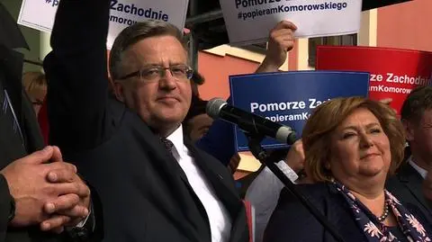 Bronisław Komorowski na wiecu w Stargardzie Szczecińskim 