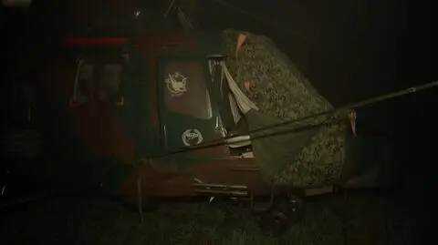 Siedem śmigłowców awaryjnie lądowało na polu