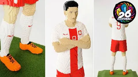 Lewandowski wystawił... siebie. Z 70 tysięcy klocków