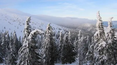 Karkonosze: śnieżne "pułapki" i trzeci stopień zagrożenia lawinowego