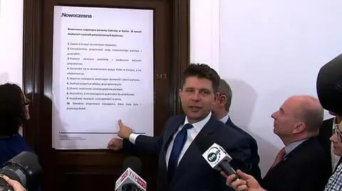 Nowoczesna w Sejmie - Petru przedstawia dekalog