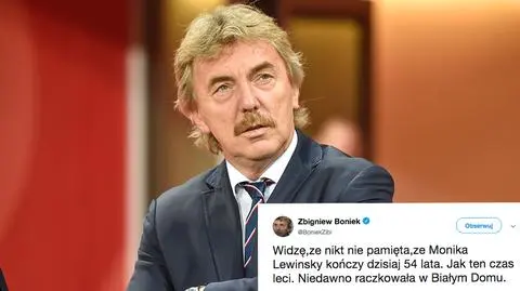 Zbigniew Boniek opublikował tweeta o Monice Lewinsky