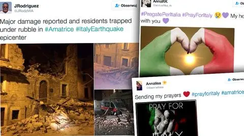 Internauci o trzęsieniu ziemi we Włoszech