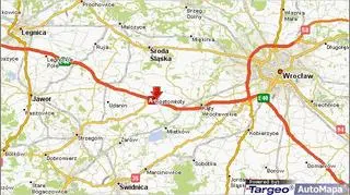Kilka aut zablokowało autostradę