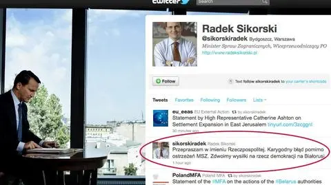 Sikorski przeprasza za Polskę