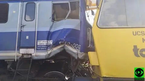 Kobylnica. Zderzenie pociągu Intercity z drezyną