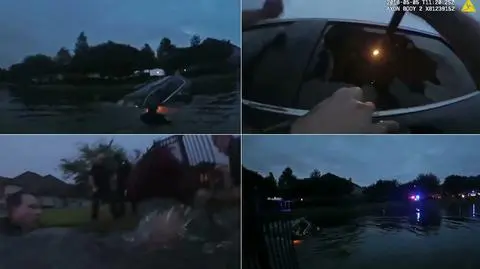 Teksas, Wjechała do jeziora pełnego aligatorów