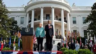 Na zdjęciu: Angela Merkel i Barack Obama w czasie wizyty niemieckiej kanclerz w Waszyngtonie 