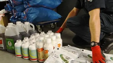 600 kilogramów i 380 litrów nielegalnych pestycydów