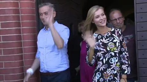 Robert Biedroń i Joanna Krupa
