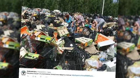 Rosjanie próbują ratować żywność przeznaczoną do zniszczenia
