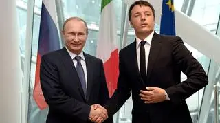 Władimir Putin i Matteo Renzi w czasie spotkania w czerwcu 2015 r