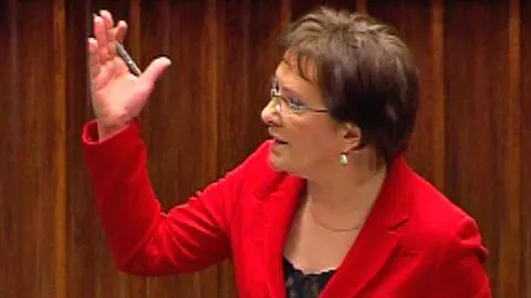 Ewa Kopacz o grypie (TVN24)