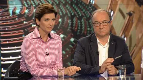 Joanna Mucha i Włodzimierz Czarzasty byli gośćmi "Faktów po Faktach"