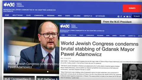 Paweł Adamowicz nie żyje. Światowy Kongres Żydów potępia zabójstwo