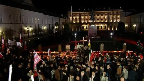 Przed Pałacem Prezydenckim zakończył się marsz pamięci
