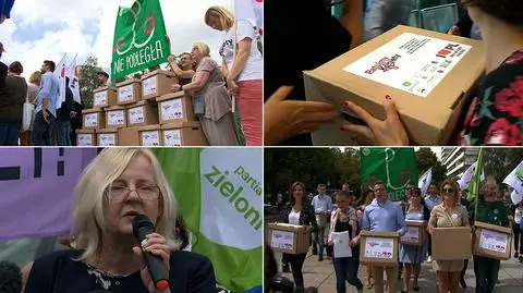Obywatelski projekt liberalizujący prawo aborcyjne w czwarek trafił do Sejmu ("Fakty" TVN)