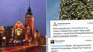 "Nie będziemy ścinać żywych drzew, ale ozdób świątecznych w mieście nie zabraknie"