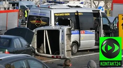 Karambol w Toruniu. Ośmioro rannych