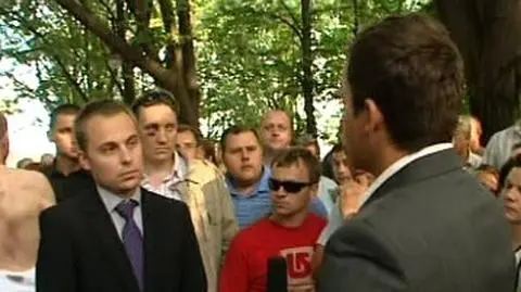 Konfrontacja przed kamerami. "Kłamie pan w żywe oczy!"