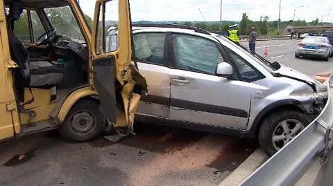 Wypadek na Zakopiance. Cztery osoby trafiły do szpitala