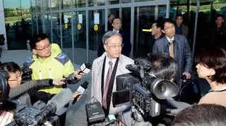 Junichi Ihara, przedstawiciel japońskiego MSZ na lotnisku w Japonii