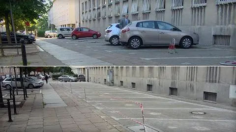 Zamiast samochodów - tasiemka. Urzędnicy pozostali bez parkingu