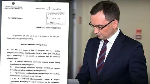 Andrzej Rzepliński w "Tak jest" w TVN24 komentował wniosek Ziobry do nowego TK (nagranie z 23 sierpnia)