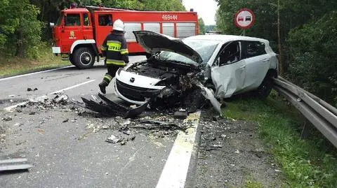 Wypadek na drodze krajowe nr 8. Jedna osoba nie żyje