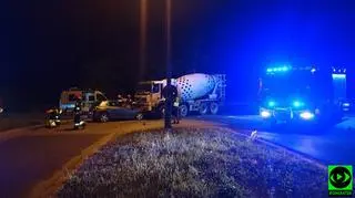 Poszukiwany kierowca, który zderzył się z betoniarką