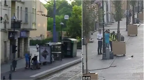 Okradli śpiącego, wpadli dzięki świadkowi. Wszystko nagrały kamery