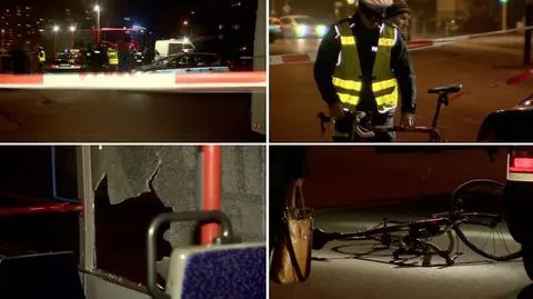 Wepchnęli rowerzystę pod autobus. Sami zgłosili się na policję