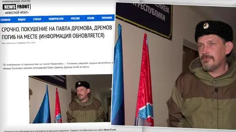 Zamach na dowodcę ługańskich Kozaków Pawła Driomowa