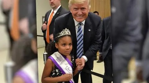 Mała miss z Trumpem. To zdjęcie stało się hitem