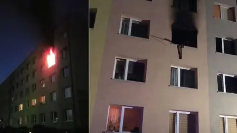 Pożar mieszkania w Suszcu