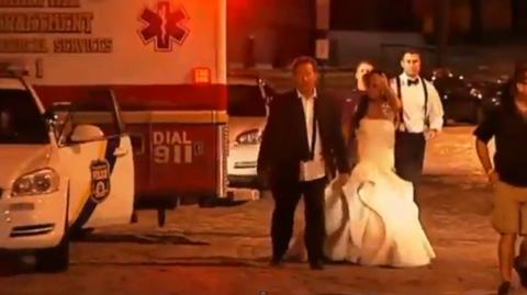 Starcie dwóch wesel. Jedna osoba nie żyje