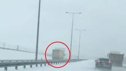 The truck driver made a mistake and drove onto the snow-packed S1 express way going in the wrong direction