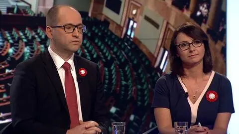 Adam Bielan i Kamila Gasiuk-Pihowicz byli gośćmi "Faktów po Faktach"