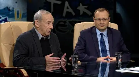 prof. Andrzej Paczkowski i prof. Antoni Dudek w Tak jest