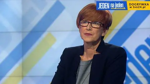 Elżbieta Rafalska była gościem "Jeden na jeden"