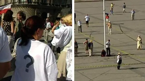 Taśmowy tupolew 
na placu Piłsudskiego