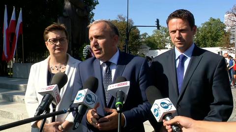 Schetyna, Lubnauer i Trzaskowski o obchodach 15 sierpnia