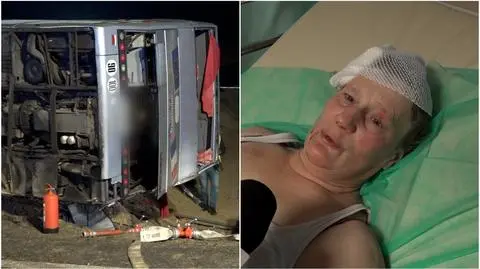 Wypadek autokaru na Dolnym Śląsku. Relacja pasażerki