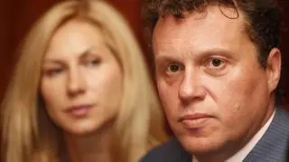 Siergiej Połonski i jego żona Olga Deripasko, kwiecień 2014 r.