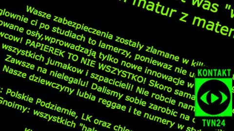 Strona z maturami zhakowana