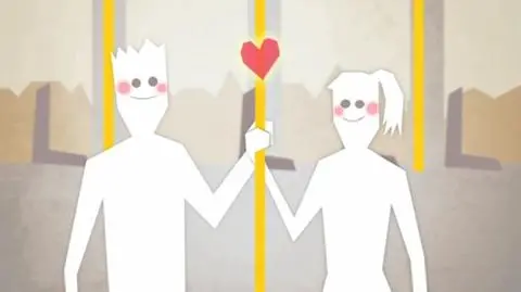 Gdańsk zaprasza do tramwajów 
animowanym love story