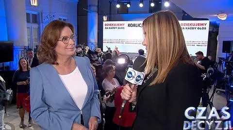 Małgorzata Kidawa-Błońska komentowała wyniki wyborów 